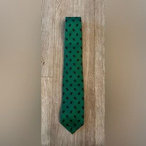 Polo by Ralph Lauren Green and Blue Patterned Tie - Made in Italy